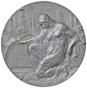 obverse: MEDAGLIE - VARIE  - Medaglia 1859-1909 - Società di Solferino e San Martino   MB  Ø 54. BB-SPL