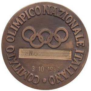 reverse: MEDAGLIE - VARIE  - Medaglia 1966 - CONI   AE  Ø 98In scatola. qSPL