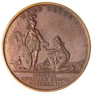 reverse: MEDAGLIE ESTERE - FRANCIA - Luigi XV (1715-1774) - Medaglia 1733   AE  Opus: Vivier Ø 41. qFDC