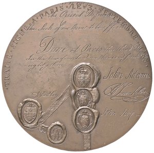 reverse: MEDAGLIE ESTERE - FRANCIA - Luigi XVI (1774-1792) - Medaglia 1783   AE  Ø 80BRONZE sul bordo. bello SPL