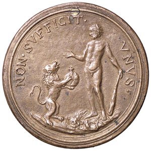 reverse: MEDAGLIE ESTERE - GERMANIA - BAVIERA - Massimiliano II Emanuele (1679-1726) - Medaglia   AE  Ø 50 Foro otturato. BB