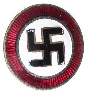 obverse: MEDAGLIE ESTERE - GERMANIA - Terzo Reich (1933-1945) - Distintivo Partito Nazional Socialista   MB Da giacca. SPL