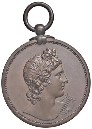 obverse: MEDAGLIE ESTERE - GRAN BRETAGNA - Vittoria (1837-1901) - Medaglia 1901 - Accademia Reale di Musica   AE  Ø 39. qFDC