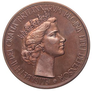 obverse: MEDAGLIE ESTERE - GRAN BRETAGNA - Elisabetta II (1952-2022) - Medaglia 1953 - Per l  incoronazione   AE  Opus: Monti Ø 61. qFDC