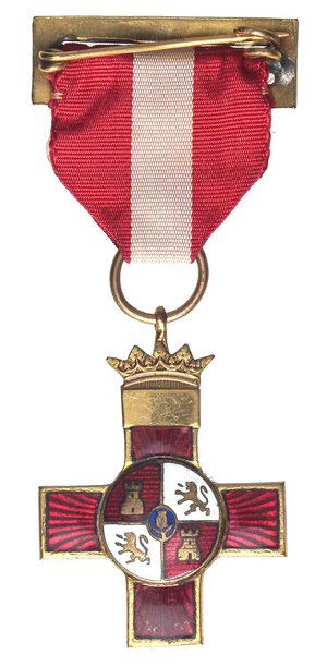 reverse: MEDAGLIE ESTERE - SPAGNA - Francesco Franco Caudillo (1939-1975) - Croce Al merito militare   MD. SPL