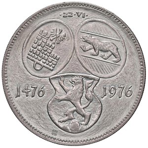 obverse: MEDAGLIE ESTERE - SVIZZERA  - Medaglia 1976 - Muratum per il 500° anniversario della battaglia di Morat   (AG g. 19,9) Ø 38AG935. qFDC