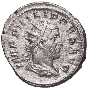 obverse: ROMANE IMPERIALI - Filippo I (244-249) - Antoniniano C. 39; RIC 60  (AG g. 5,21). BB