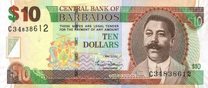 obverse: CARTAMONETA ESTERA - BARBADOS - Elisabetta II (1952-2022) - 10 Dollari 2007. FDS