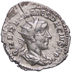 obverse: ROMANE IMPERIALI - Erennio Etrusco (251) - Antoniniano C. 4; RIC 138  (AG g. 2,91). BB+