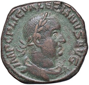 obverse: ROMANE IMPERIALI - Valeriano I (253-260) - Sesterzio C. 40  (AE g. 19,15). BB