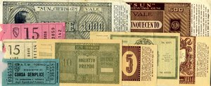 obverse: VARIE - Biglietti  Lotto di 48 biglietti di 9 tipi diversi. MB÷BB