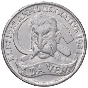 obverse: VARIE - Gettoni  1952 - Propaganda anti-comunista. BB-SPL