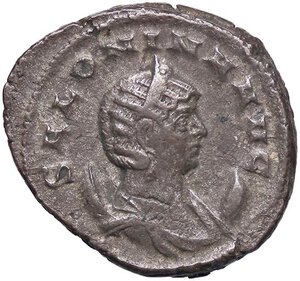 obverse: ROMANE IMPERIALI - Salonina (moglie di Gallieno) - Antoniniano   (AG g. 5,46). BB