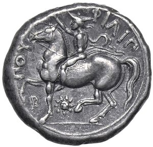 reverse: Raccolta di falsi da studio - Restrike collection - Falsi-Restrike (da studio, moderni, ecc.) - Filippo II (359-336 a.C.) - Tetradracma   (AG g. 10,34). qSPL