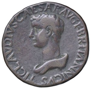 obverse: Raccolta di falsi da studio - Restrike collection - Falsi-Restrike (da studio, moderni, ecc.) - Britannico (41-55) - Sesterzio   (AE g. 18). qBB