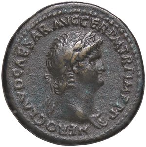 obverse: Raccolta di falsi da studio - Restrike collection - Falsi-Restrike (da studio, moderni, ecc.) - Nerone (54-68) - Sesterzio   (AE g. 26,13). bel BB