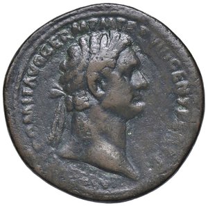 obverse: Raccolta di falsi da studio - Restrike collection - Falsi-Restrike (da studio, moderni, ecc.) - Domiziano (81-96) - Sesterzio   (AE g. 24,52). BB