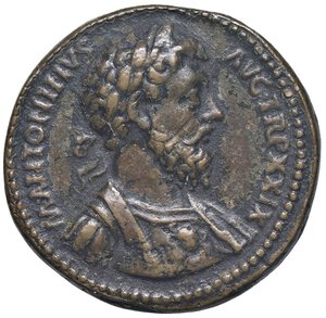 obverse: Raccolta di falsi da studio - Restrike collection - Falsi-Restrike (da studio, moderni, ecc.) - Marco Aurelio (161-180) - Medaglione   (AE g. 24,75). BB