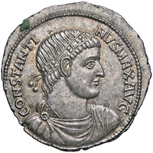 obverse: Raccolta di falsi da studio - Restrike collection - Falsi-Restrike (da studio, moderni, ecc.) - Costantino I (306-337) - Doppio miliarense   (AG g. 7). qSPL