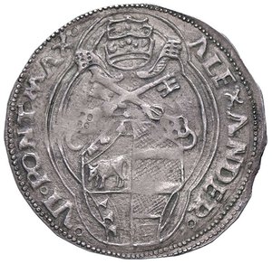 obverse: Raccolta di falsi da studio - Restrike collection - Falsi-Restrike (da studio, moderni, ecc.) - Alessandro VI (1492-1503) - Grosso   (AG g. 3,57). BB+