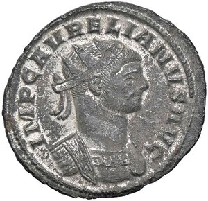 obverse: ROMANE IMPERIALI - Aureliano (270-275) - Antoniniano   (MI g. 3,14) Ossidazioni. qSPL