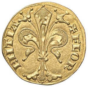 obverse: Raccolta di falsi da studio - Restrike collection - Falsi-Restrike (da studio, moderni, ecc.) - Repubblica (1189-1532) - Fiorino d oro   (AU g. 2,42)FIRENZE. qSPL