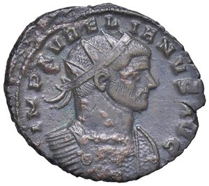 obverse: ROMANE IMPERIALI - Aureliano (270-275) - Antoniniano C. 100  (MI g. 4). qSPL