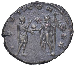 reverse: ROMANE IMPERIALI - Aureliano (270-275) - Antoniniano C. 100  (MI g. 4). qSPL