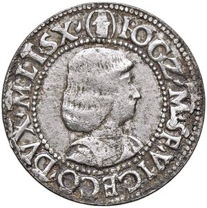 obverse: Raccolta di falsi da studio - Restrike collection - Falsi-Restrike (da studio, moderni, ecc.) - Giovanni Galeazzo Maria e Ludovico Maria Sforza (1480-1494) - Testone   (MA g. 5)MILANO. qBB