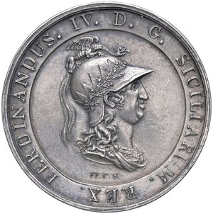 obverse: Raccolta di falsi da studio - Restrike collection - Falsi-Restrike (da studio, moderni, ecc.) - Napoli  - Medaglia 1806 - Per i difensori di Gaeta   (AG g. 32,18) Ø 40. SPL