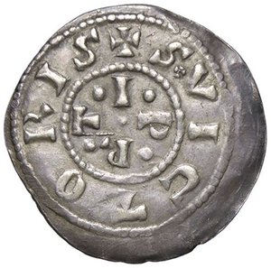 obverse: Raccolta di falsi da studio - Restrike collection - Falsi-Restrike (da studio, moderni, ecc.) - Federico II (1247-1248) - Denaro   (AG g. 1,51)VITTORIA. BB