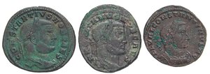 obverse: LOTTI - Imperiali  Lotto di 3 follis. qBB