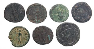 reverse: LOTTI - Imperiali  Filippo II, Sabina, Gordiano III, Lucilla, A. Severo n(2), Augusto - Lotto di 7 monete. MB÷qBB