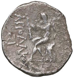 reverse: GRECHE - RE DI CARACENE - Apodako (110-105 a.C.) - Tetradracma Sear 6178  (AG g. 14,77) Corrosioni. meglio di MB