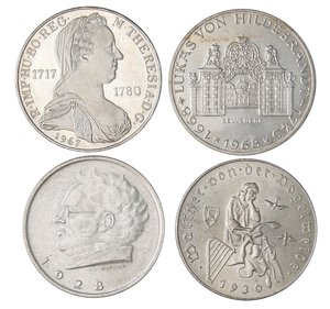 obverse: LOTTI - Estere  AUSTRIA - 2 scellini 1928-1930-1967-1968 - Lotto di 4 monete. SPL÷qFDC