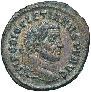 obverse: ROMANE IMPERIALI - Diocleziano (284-305) - Follis   (MI g. 10,4). SPL