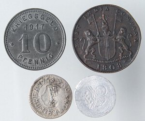 obverse: LOTTI - Estere  EGITTO - India, Germania - Lotto di 4 monete. MB+÷BB+