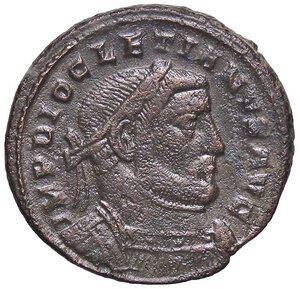 obverse: ROMANE IMPERIALI - Diocleziano (284-305) - Follis RIC 28a  (MI g. 8,59). bel BB