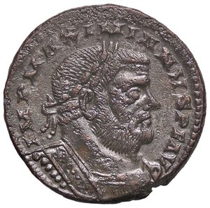 obverse: ROMANE IMPERIALI - Massimiano Ercole (286-310) - Follis RIC 25  (MI g. 9,09) Porosità. BB+/BB