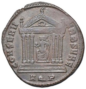 reverse: ROMANE IMPERIALI - Massimiano Ercole (286-310) - Follis (Aquileia) RIC 118; P.Z. 46  (MI g. 6,13) Ex Inasta 18, lotto 3443. SPL/qSPL