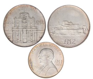 obverse: LOTTI - Estere  MALTA - Lotto di 3 monete. SPL÷qFDC