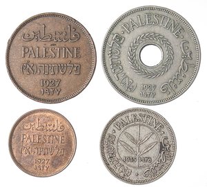 obverse: LOTTI - Estere  PALESTINA - Lotto di 4 monete. MB÷qSPL