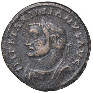 obverse: ROMANE IMPERIALI - Massimiano Ercole (286-310) - Follis (Lugdunum)   (MI g. 9,61). BB