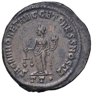 reverse: ROMANE IMPERIALI - Costanzo I (Cloro) (305-306) - Follis (Treviri)   (MI g. 12,56). BB/BB+