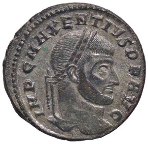 obverse: ROMANE IMPERIALI - Massenzio (306-312) - Follis RIC 210  (MI g. 5,73). qSPL