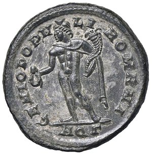 reverse: ROMANE IMPERIALI - Costantino I (306-337) - Follis (Aquileia)   MI  Ex asta Rauch-live 18 del 2015, lotto 333. SPL+