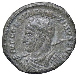 obverse: ROMANE IMPERIALI - Costantino I (306-337) - Follis ridotto (Arelate) RIC 195  (MI g. 2,89). SPL