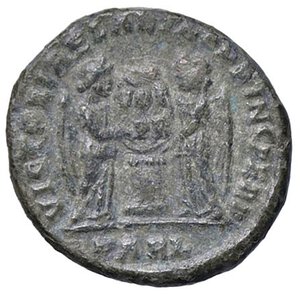 reverse: ROMANE IMPERIALI - Costantino I (306-337) - Follis ridotto (Arelate) RIC 195  (MI g. 2,89). SPL