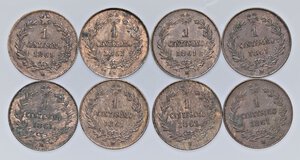 obverse: LOTTI - Savoia  Centesimo 1861 M, lotto di 8 esemplari. BB÷SPL