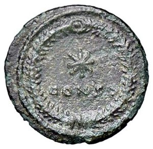 reverse: ROMANE IMPERIALI - Costantino I (306-337) - AE 4 C. 2; RIC 22  (MI g. 1,04). qSPL